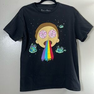 Rick & Morty Black graphic short sleeve Tee -shirt women’s size M
